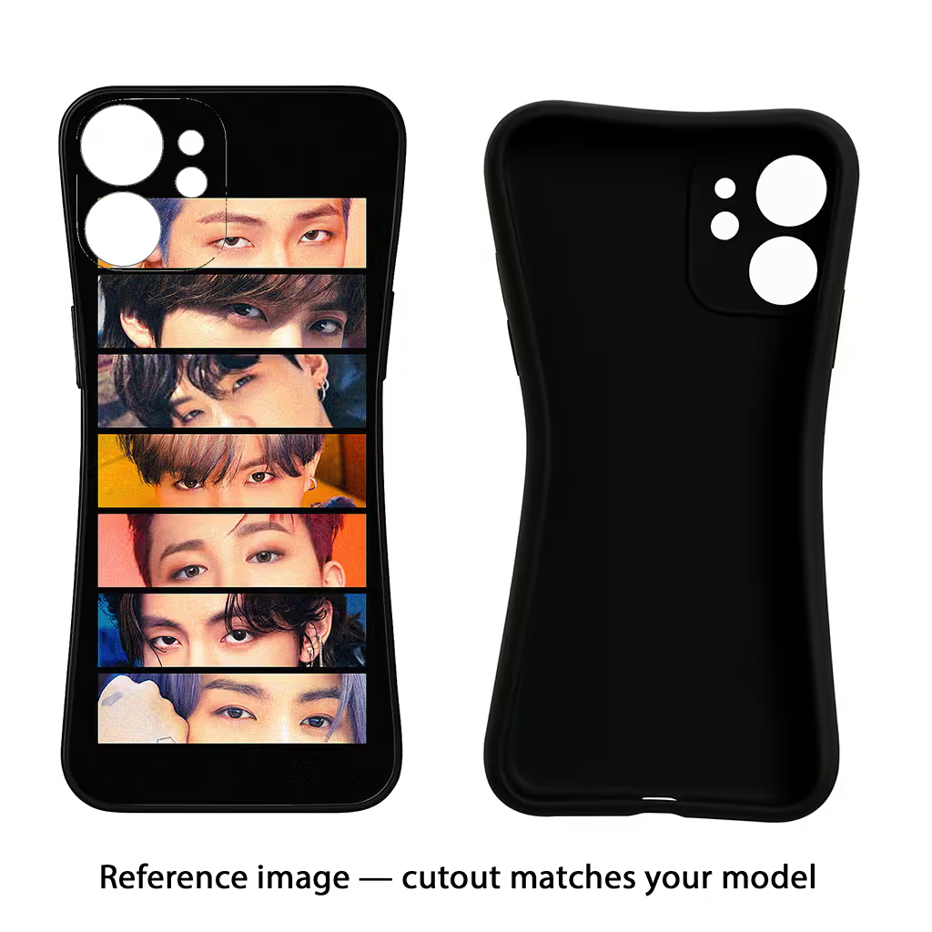 BTS Eyes iPhone 11 Black Soft Case Back Cover by Casekaro