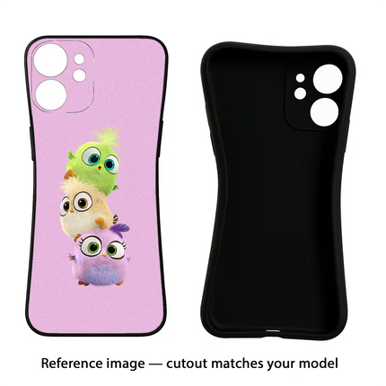 Cute Little Birds Vivo Y16 Black Soft Case Back Cover by Casekaro