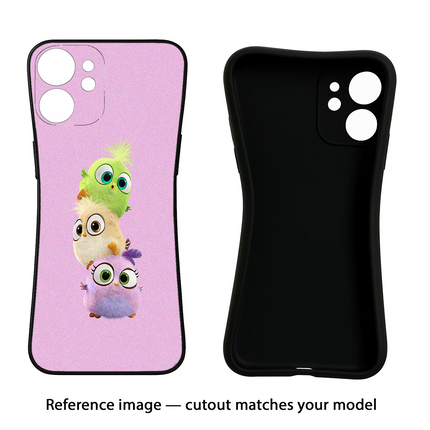 Cute Little Birds Moto Edge 40 Neo Black Soft Case Back Cover by Casekaro