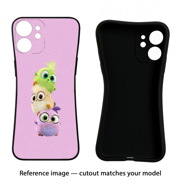 Cute Little Birds iPhone 13 Black Soft Case Back Cover by Casekaro