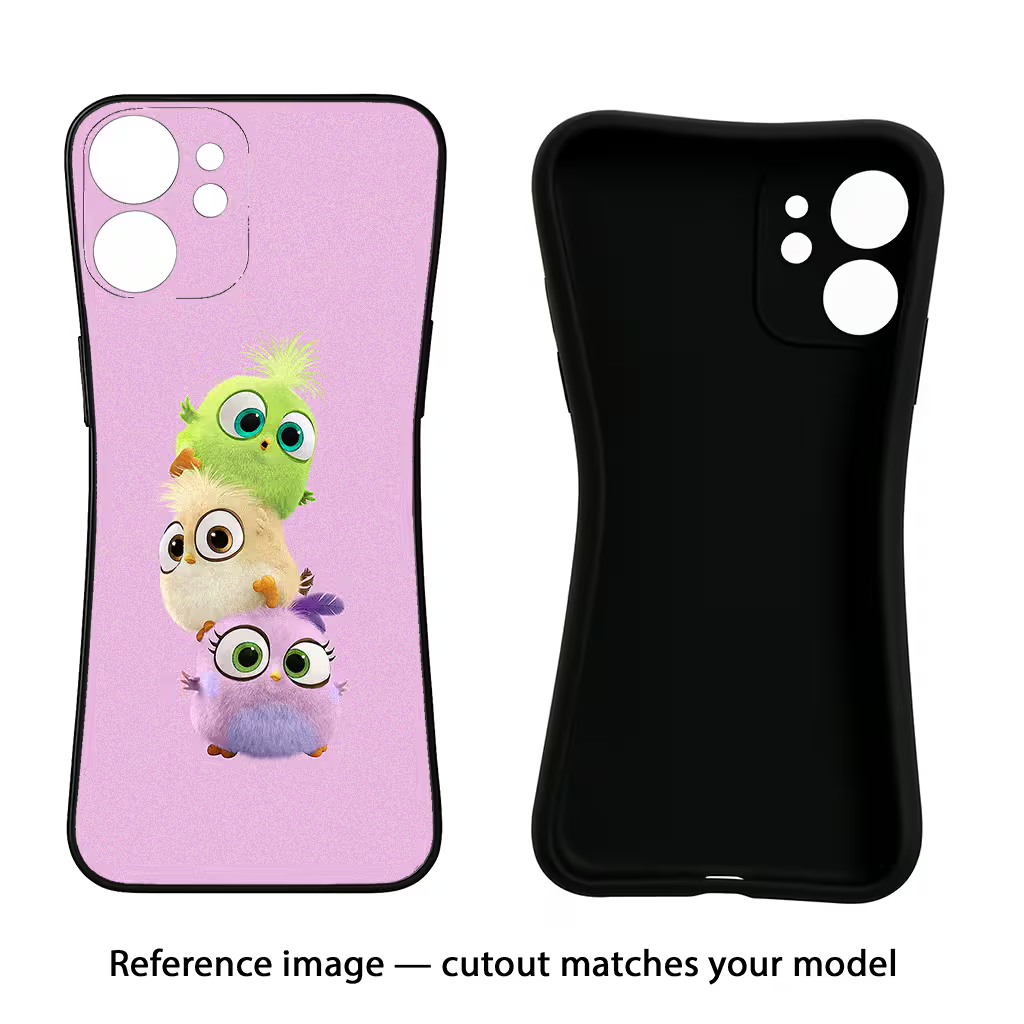 Cute Little Birds Vivo T3 Lite 5G Black Soft Case Back Cover by Casekaro