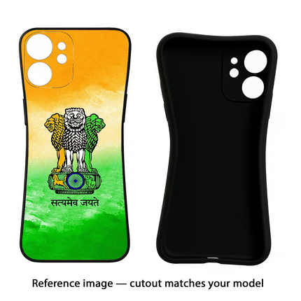 Satyamev Jayate Flag iPhone 16e Black Soft Case Back Cover by Casekaro