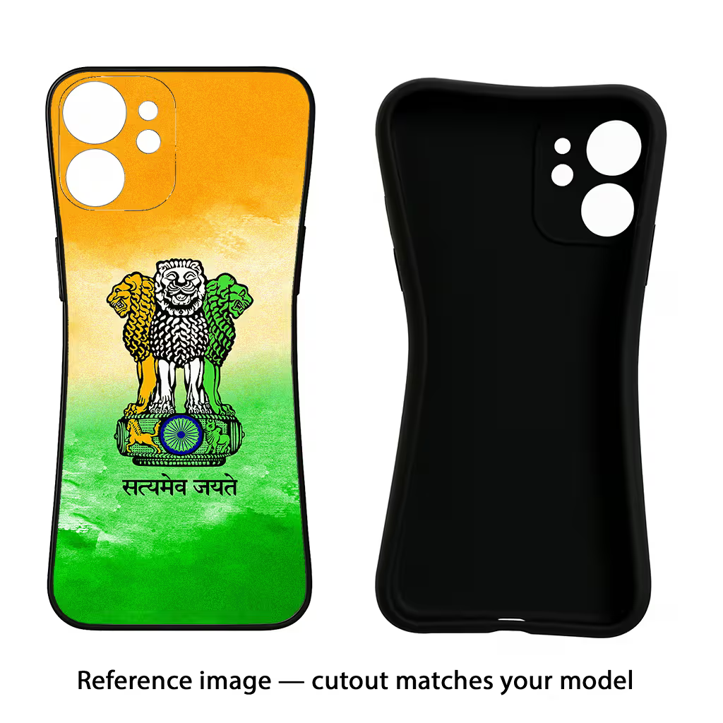 Satyamev Jayate Flag Realme X7 Max Black Soft Case Back Cover by Casekaro