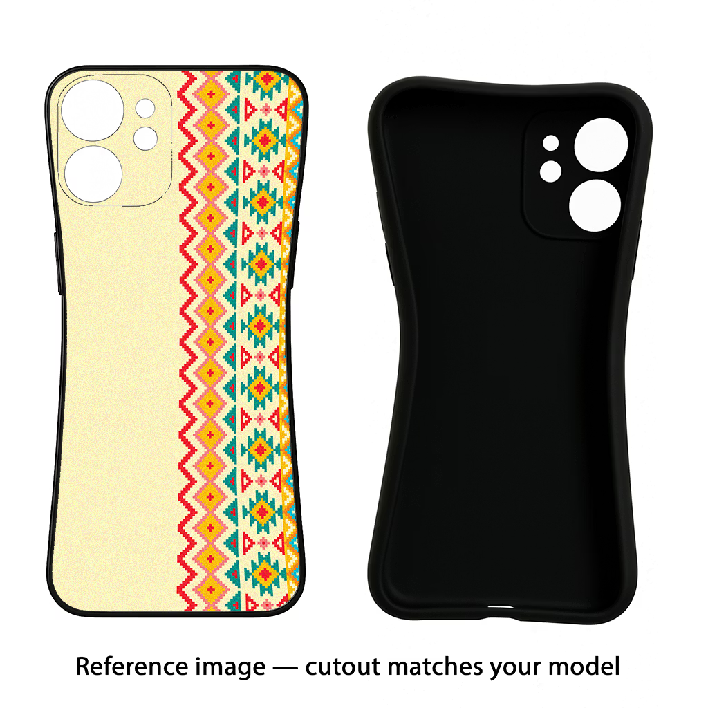 Ethnic Seamless Samsung S22 Plus Black Soft Case Back Cover by Casekaro