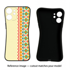 Ethnic Seamless iPhone 12 Black Soft Case Back Cover by Casekaro