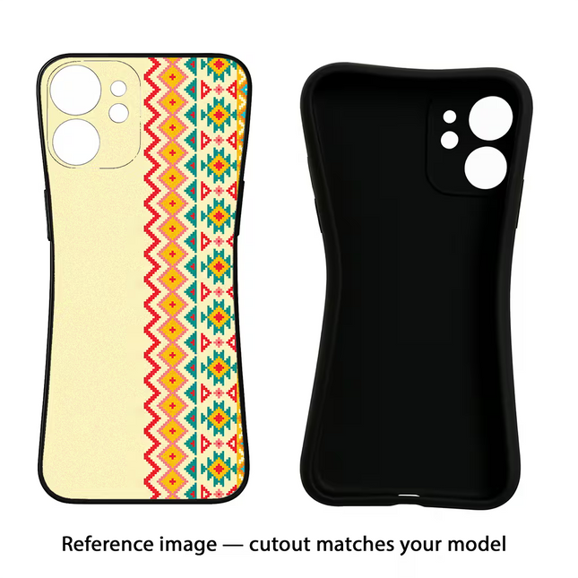 Ethnic Seamless iPhone 16e Black Soft Case Back Cover by Casekaro