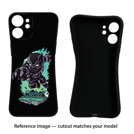 Black Panther Vivo Y16 Black Soft Case Back Cover by Casekaro