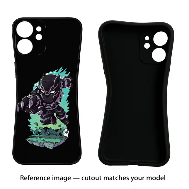 Black Panther iPhone 16e Black Soft Case Back Cover by Casekaro