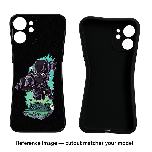 Black Panther Realme 12 5G Black Soft Case Back Cover by Casekaro