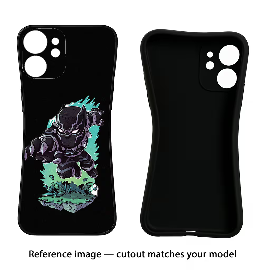Black Panther Realme 8/8 Pro (not 5G) Black Soft Case Back Cover by Casekaro
