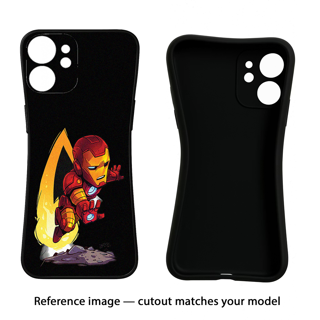 IronMan Redmi Note 13 5G Black Soft Case Back Cover by Casekaro