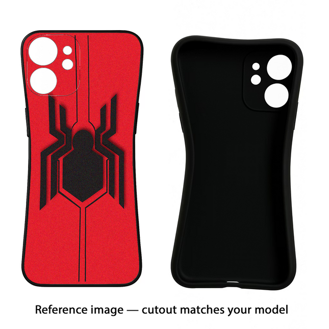 Spider iPhone 12 Black Soft Case Back Cover by Casekaro