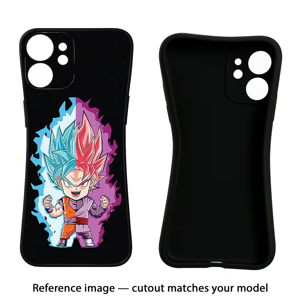 Chota Goku Realme 5/5i/5s Black Soft Case Back Cover by Casekaro