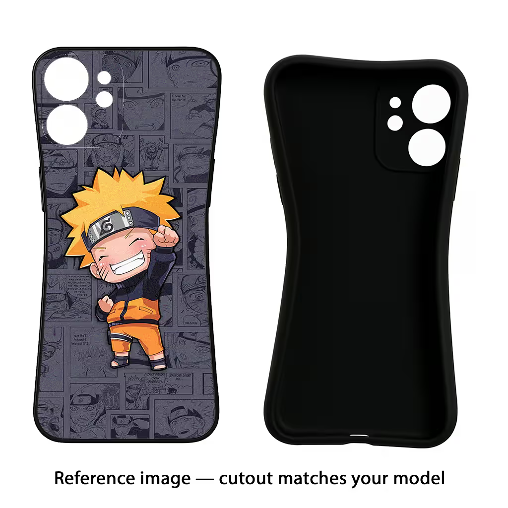 Chota Naruto Redmi Note 8 Black Soft Case Back Cover by Casekaro