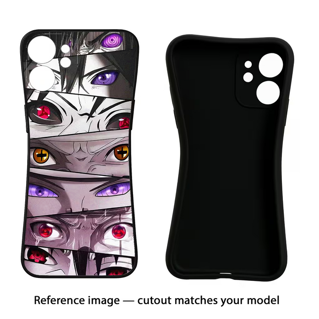 Naruto Anime iPhone 16e Black Soft Case Back Cover by Casekaro