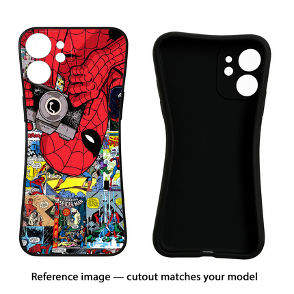 Spider Man iPhone 14 Plus Black Soft Case Back Cover by Casekaro