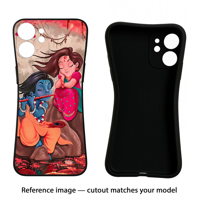 Radhe Krishna OnePlus Nord CE 3 Lite 5G Black Soft Case Back Cover by Casekaro