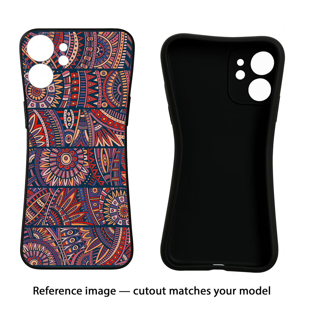 African Culture Design iPhone 14 Plus Black Soft Case Back Cover by Casekaro