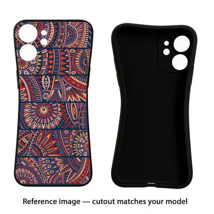 African Culture Design Vivo Y16 Black Soft Case Back Cover by Casekaro