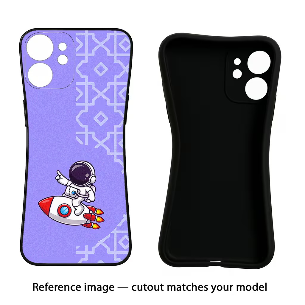 Cute Astronaut Moto Edge 30 Ultra Black Soft Case Back Cover by Casekaro