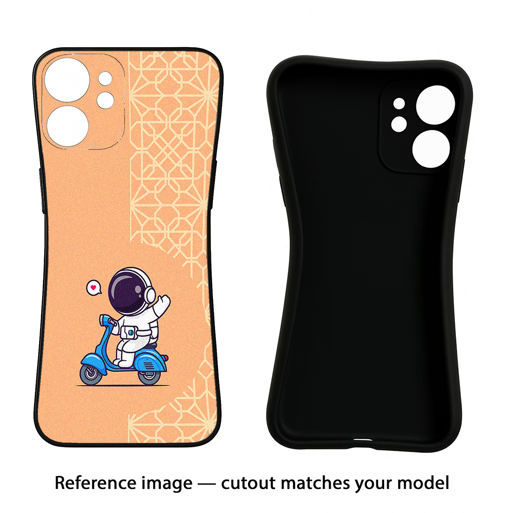 Cute Astronaut Riding Google Pixel 10 Black Soft Case Back Cover by Casekaro