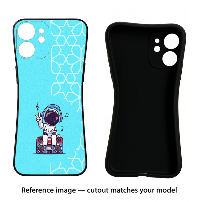 Cute Astronaut Chilling Moto Edge 40 Neo Black Soft Case Back Cover by Casekaro