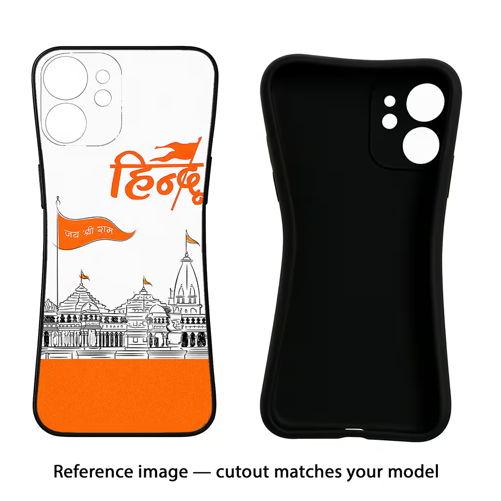 Jai Shree Ram Hindu Oppo Reno6 Pro 5G Black Soft Case Back Cover by Casekaro