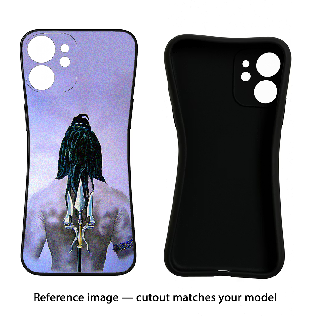 Shiva iPhone 15 Pro Max Black Soft Case Back Cover by Casekaro