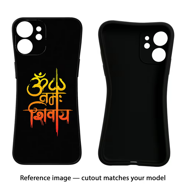 Om Namah Shivay iPhone 16e Black Soft Case Back Cover by Casekaro