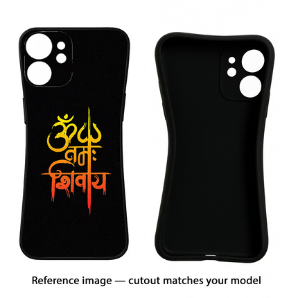 Om Namah Shivay Samsung A35 5G Black Soft Case Back Cover by Casekaro