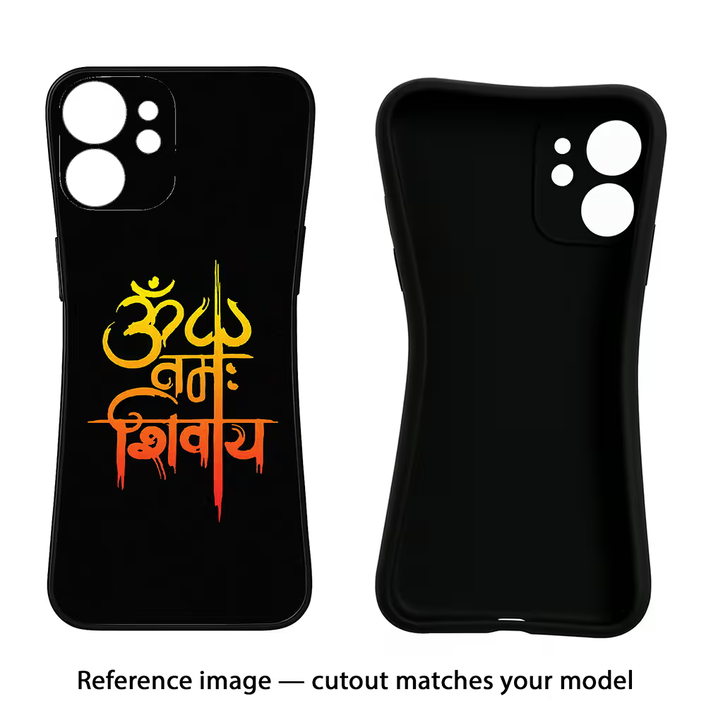 Om Namah Shivay Moto Edge 50 Black Soft Case Back Cover by Casekaro
