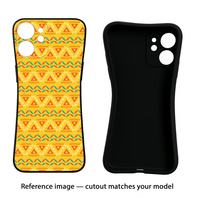 Tribal Pattern iPhone 16e Black Soft Case Back Cover by Casekaro
