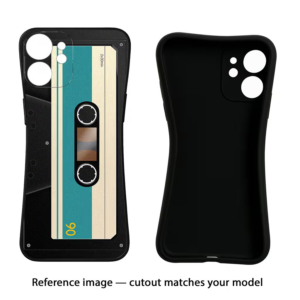 Cassette Realme 14T 5G Black Soft Case Back Cover by Casekaro
