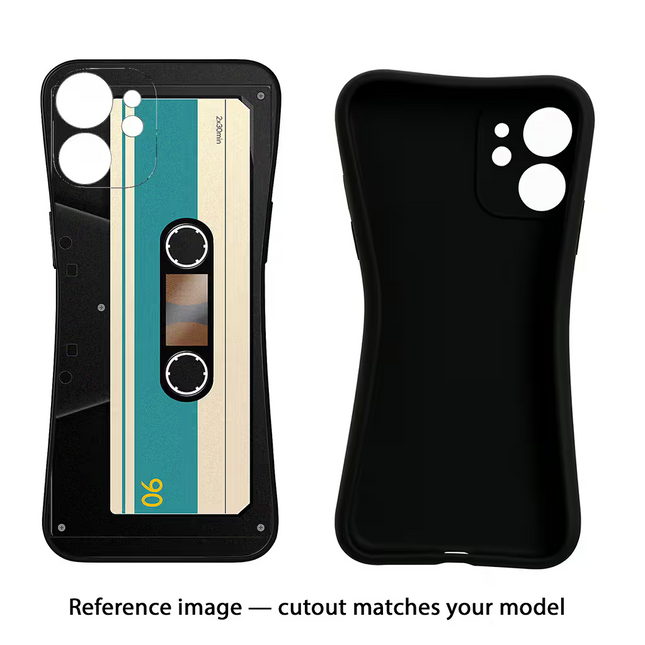 Cassette Vivo Y16 Black Soft Case Back Cover by Casekaro