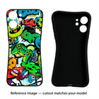 Game Doodle Moto G64 5G Black Soft Case Back Cover by Casekaro