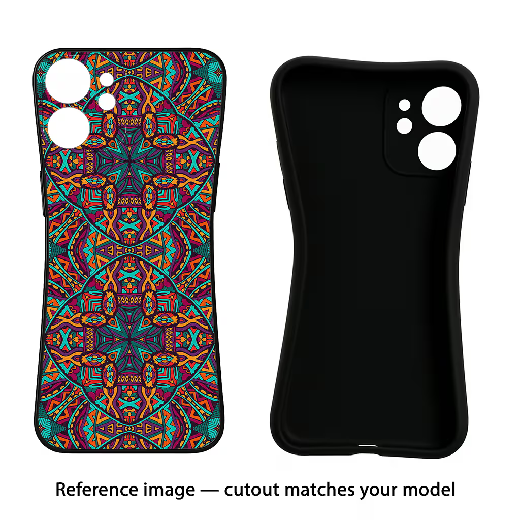 Colour Mandala Samsung M32 5G Black Soft Case Back Cover by Casekaro