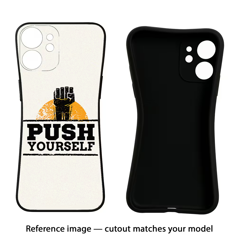 Push Yourself Oneplus Nord Black Soft Case Back Cover by Casekaro