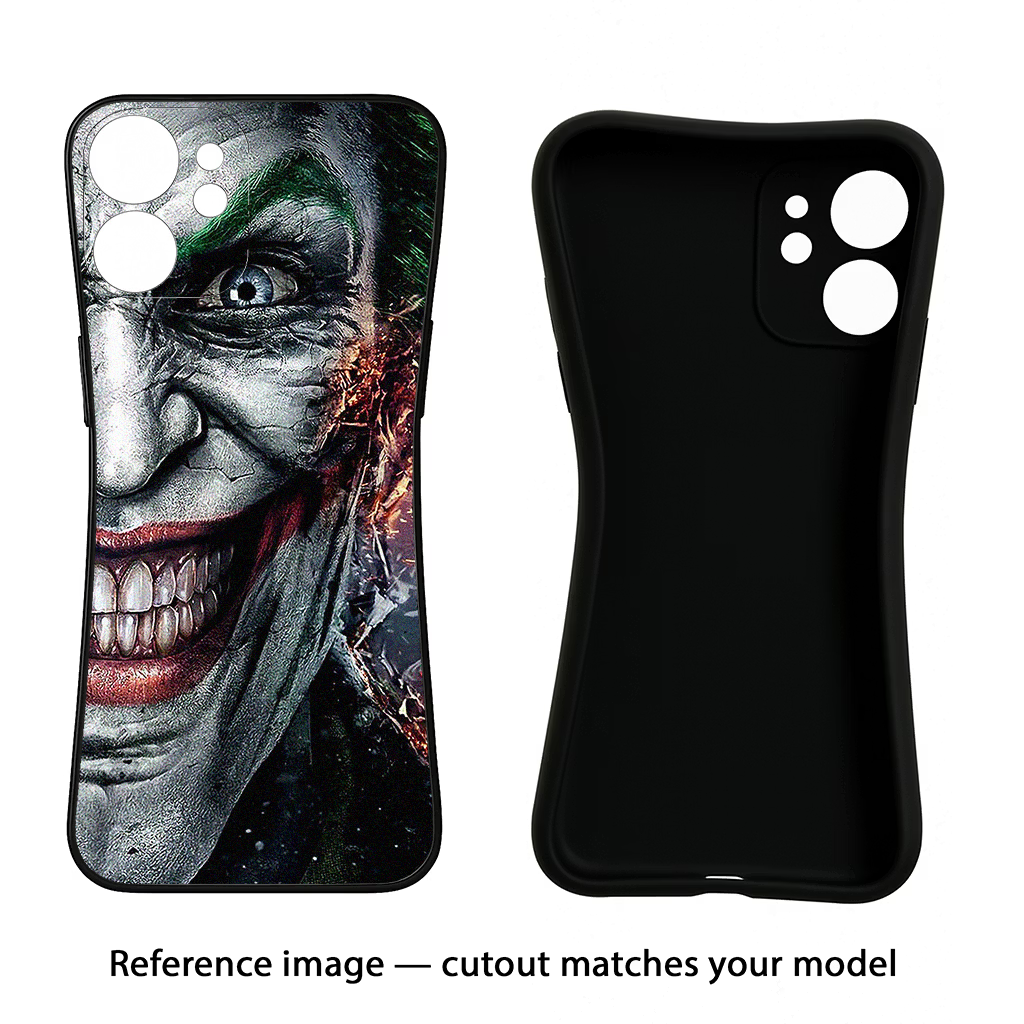 Joker Cam Poco F7 5G Black Soft Case Back Cover by Casekaro