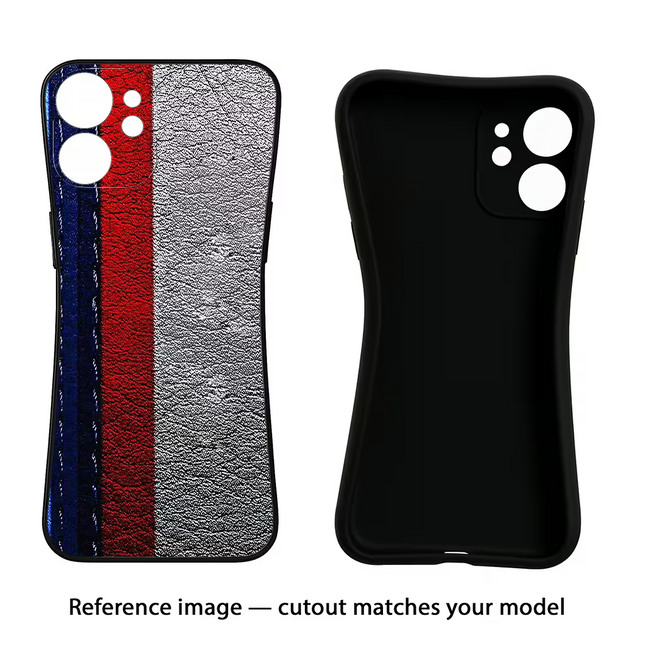 BMW Stripes Oppo Reno12 5G Black Soft Case Back Cover by Casekaro