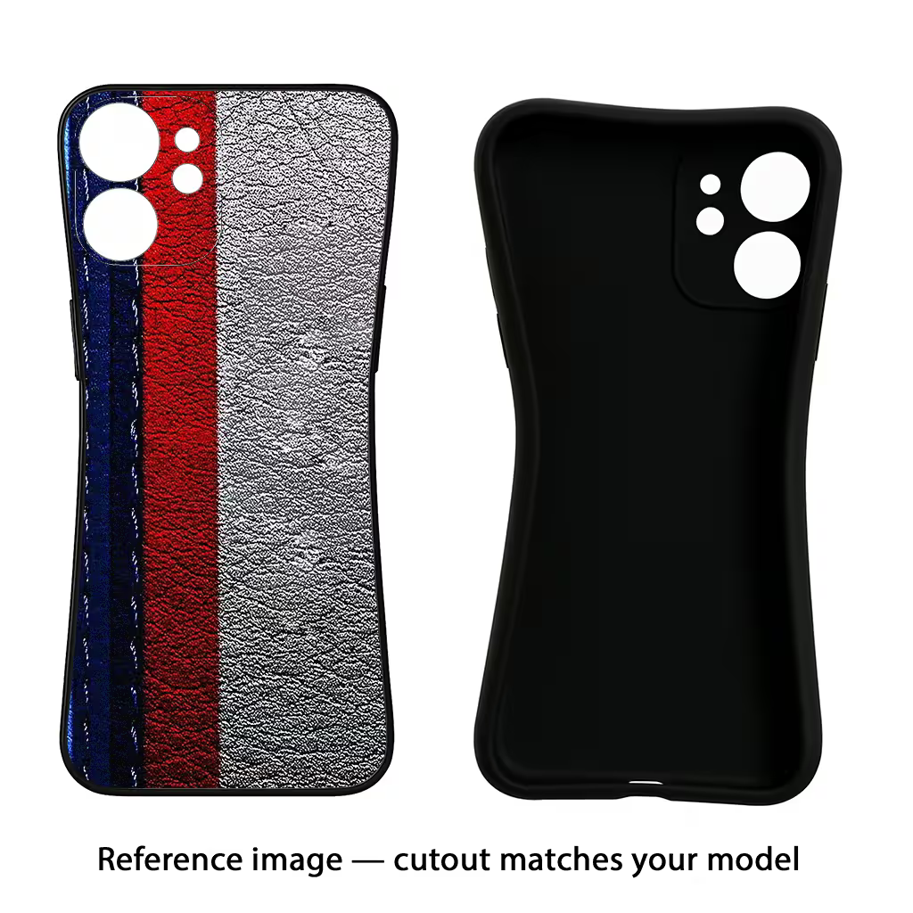 BMW Stripes Poco X6 Pro Black Soft Case Back Cover by Casekaro