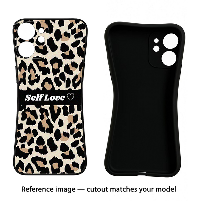 Leopard Print Self Love Moto Edge 40 Neo Black Soft Case Back Cover by Casekaro