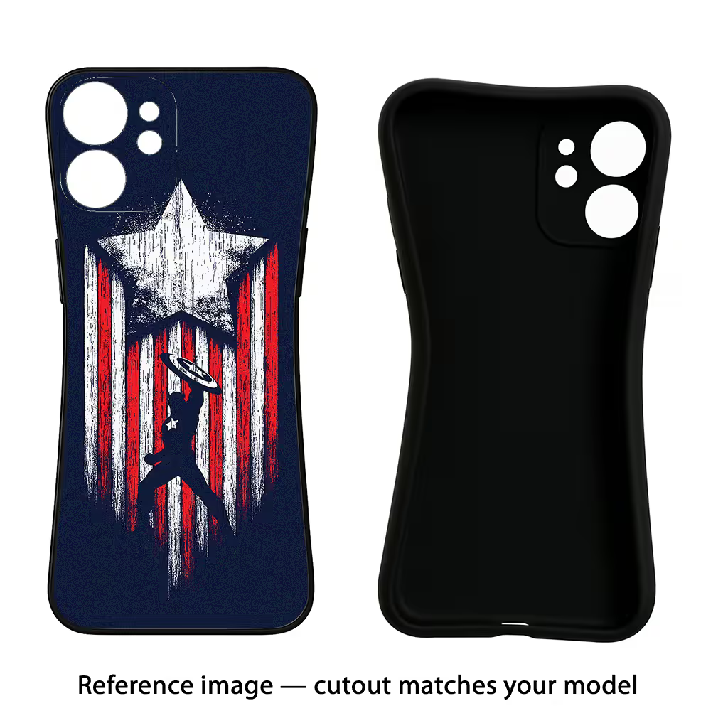 Captain America Marvel Art Google Pixel 9 Black Soft Case Back Cover by Casekaro