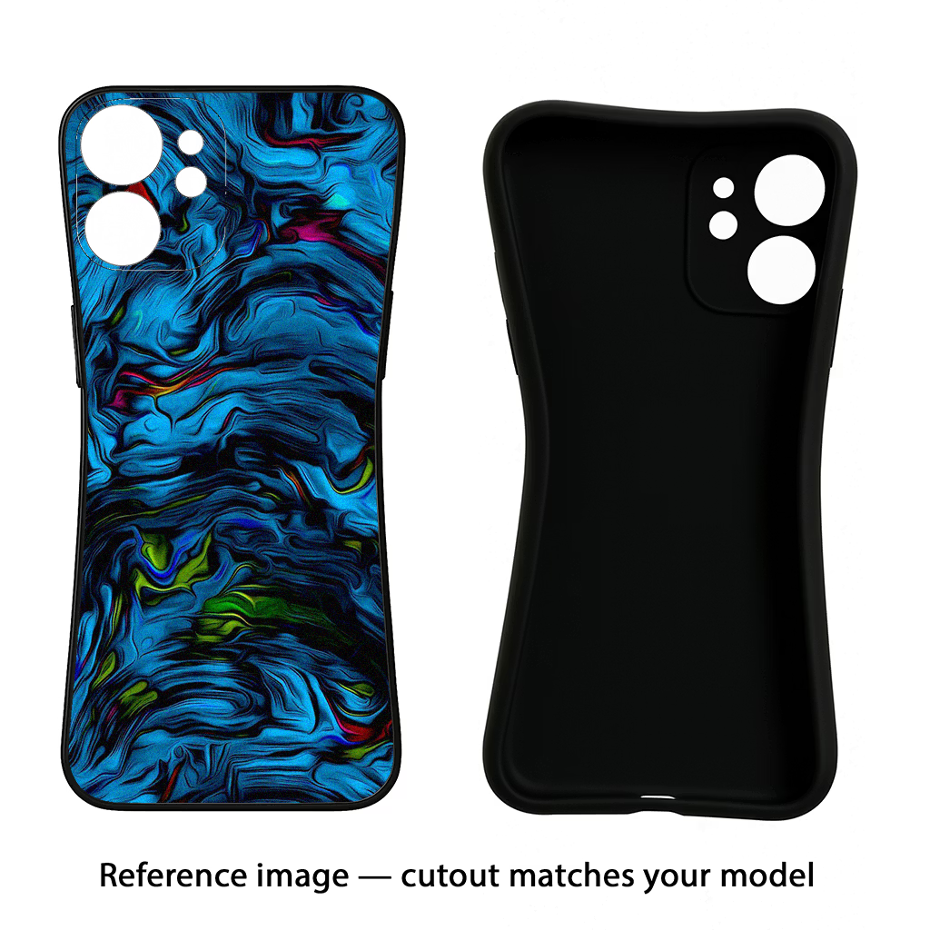 Dark Blue Abstract Google Pixel 10 Black Soft Case Back Cover by Casekaro