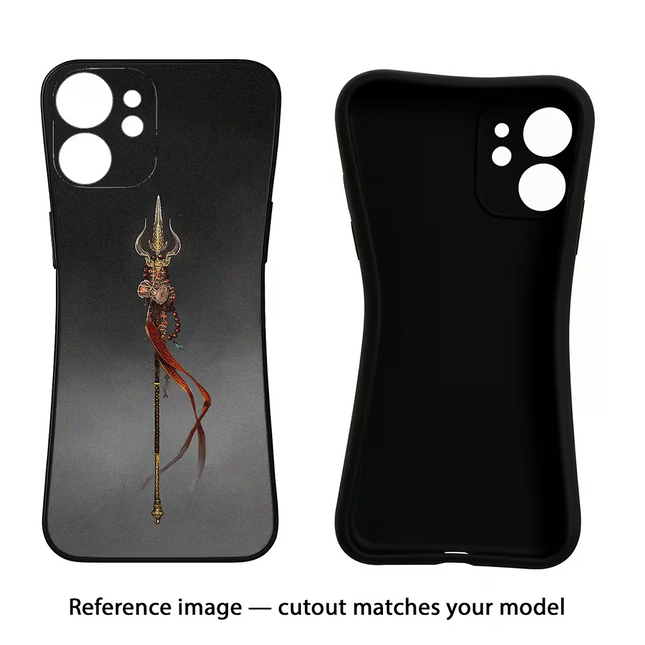 Shiv Trishul Vivo Y16 Black Soft Case Back Cover by Casekaro