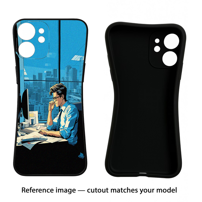 Focused Hustler (AI Generated) Moto Edge 40 Neo Black Soft Case Back Cover by Casekaro