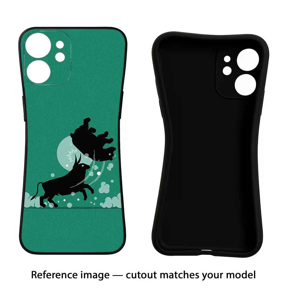 Bull Conqueror Samsung S23 FE 5G Black Soft Case Back Cover by Casekaro