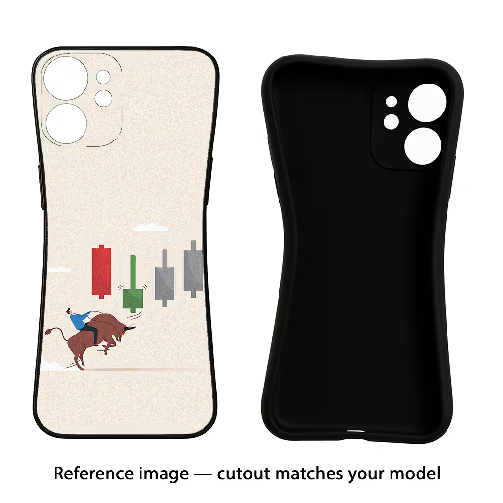 Bull Trading Momentum Realme GT 5G Black Soft Case Back Cover by Casekaro