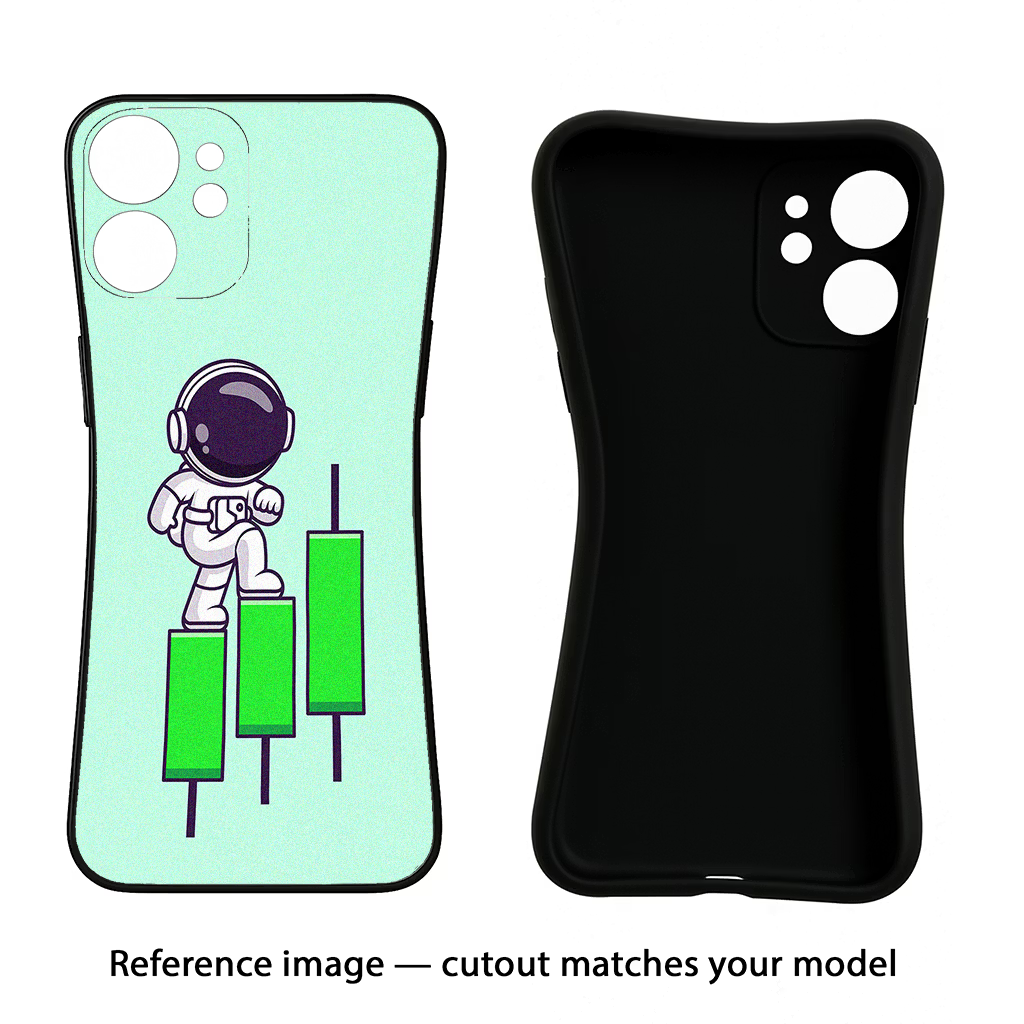 Astronaut Trader Samsung S22 Black Soft Case Back Cover by Casekaro