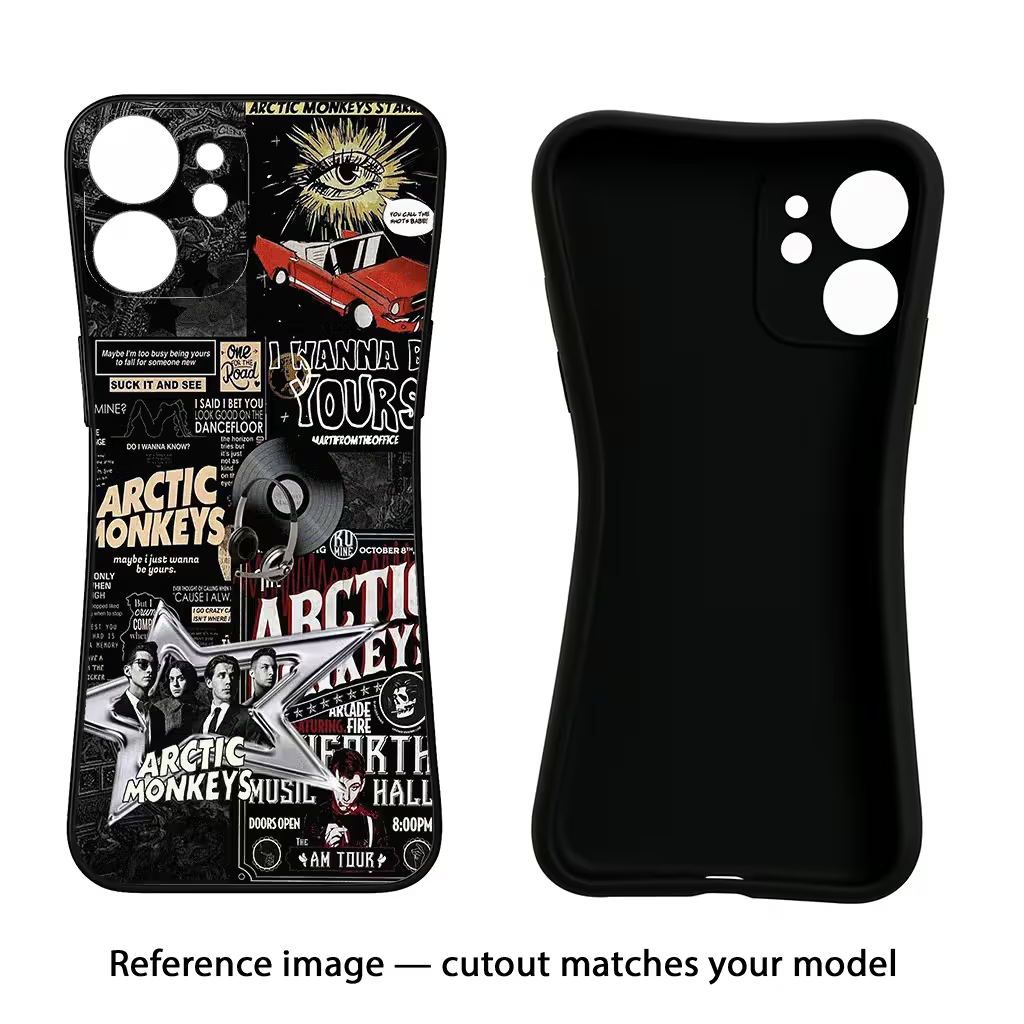 Arctic Monkeys Moto Edge 50 Black Soft Case Back Cover by Casekaro