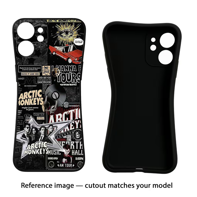 Arctic Monkeys Oppo Reno13 5G Black Soft Case Back Cover by Casekaro